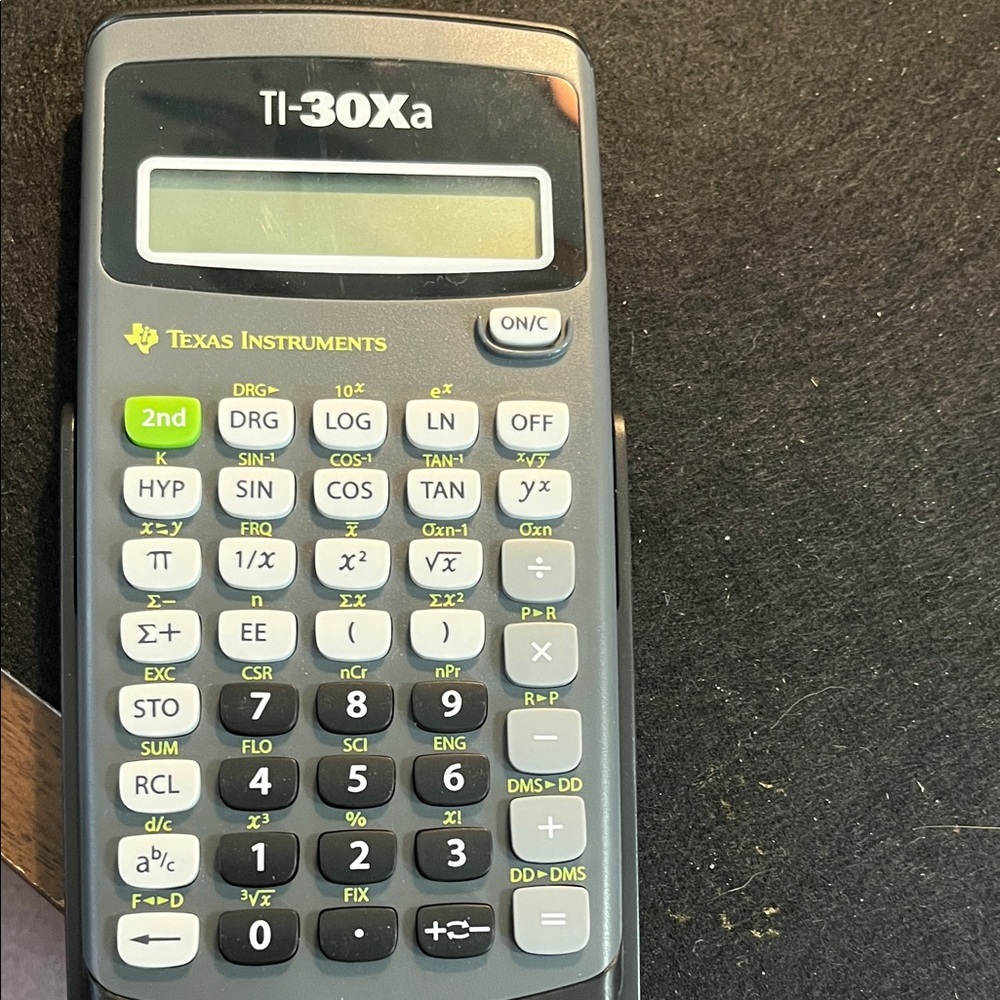 Texas Instruments TI-30Xa Black and Gray Calculator